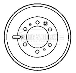 BBR7126 BORG & BECK Тормозной барабан