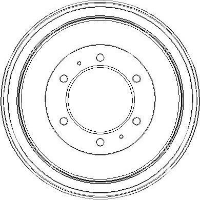 NDR368 NATIONAL Тормозной барабан