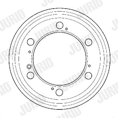 329134J JURID Тормозной барабан