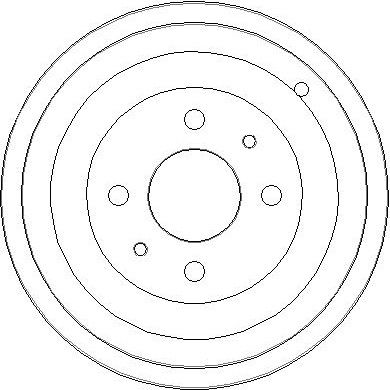 NDR227 NATIONAL Тормозной барабан