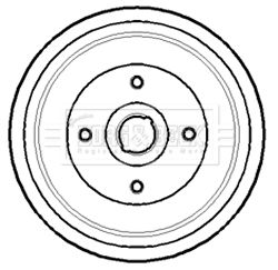 BBR7143 BORG & BECK Тормозной барабан