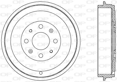 BAD906610 OPEN PARTS Тормозной барабан