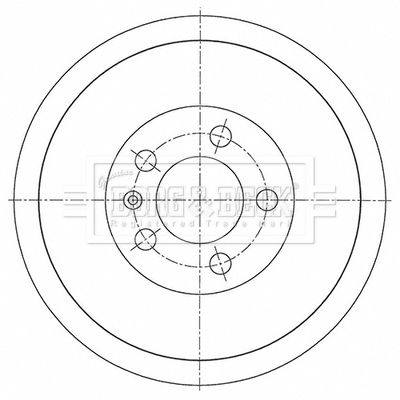 BBR7278 BORG & BECK Тормозной барабан