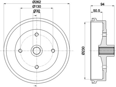 MBD295 MINTEX Тормозной барабан