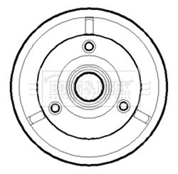 BBR7074 BORG & BECK Тормозной барабан