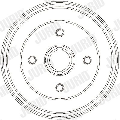 329330J JURID Тормозной барабан