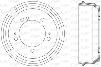 BAD904610 OPEN PARTS Тормозной барабан