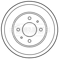 BBR7222 BORG & BECK Тормозной барабан