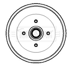 BBR7000 BORG & BECK Тормозной барабан