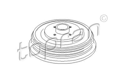 112138 TOPRAN Тормозной барабан