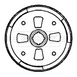 BBR7094 BORG & BECK Тормозной барабан