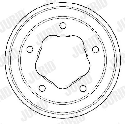 329187J JURID Тормозной барабан