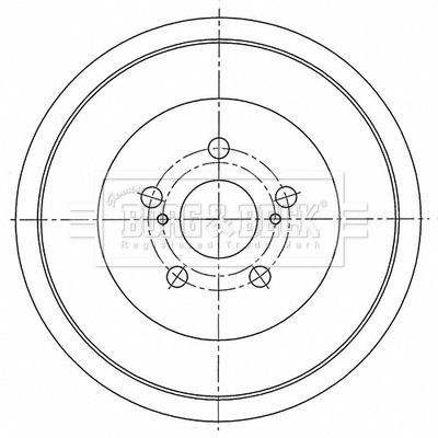 BBR7276 BORG & BECK Тормозной барабан