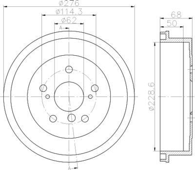 MBD181 MINTEX Тормозной барабан