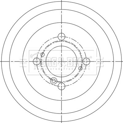 BBR7287 BORG & BECK Тормозной барабан