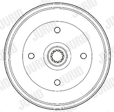 329124J JURID Тормозной барабан