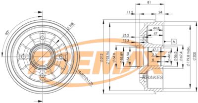 BD4732 FREMAX Тормозной барабан