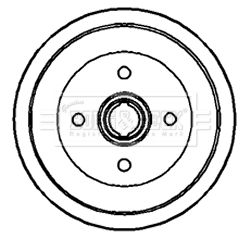 BBR7059 BORG & BECK Тормозной барабан