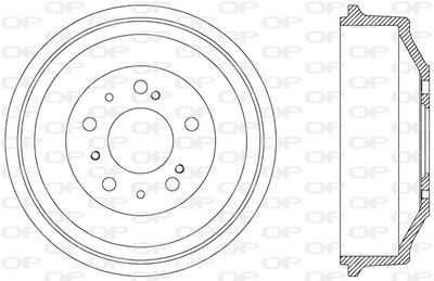 BAD900310 OPEN PARTS Тормозной барабан