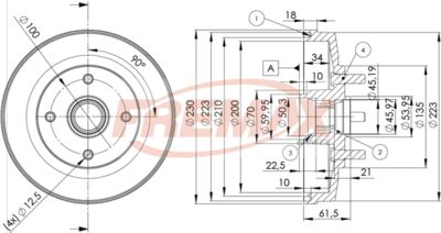 BD3247KT FREMAX Тормозной барабан