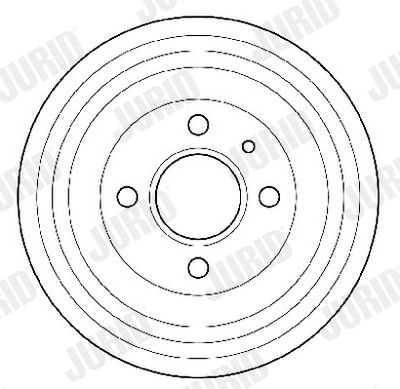 329180J JURID Тормозной барабан