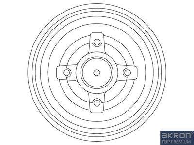 1120049 AKRON-MALÒ Тормозной барабан