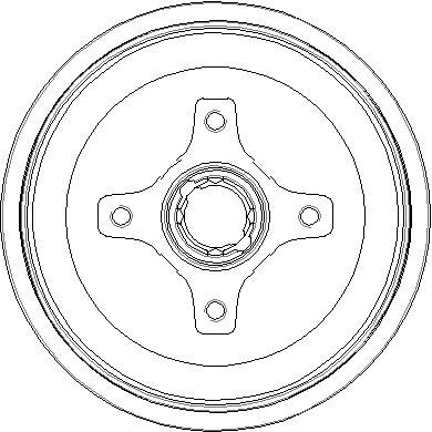 NDR017 NATIONAL Тормозной барабан
