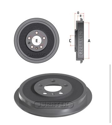 JDR098 JURATEK Тормозной барабан