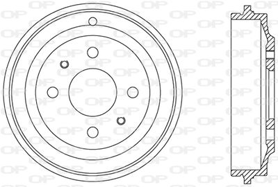 BAD906410 OPEN PARTS Тормозной барабан