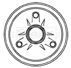 BBR7026 BORG & BECK Тормозной барабан