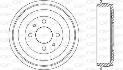 BAD908910 OPEN PARTS Тормозной барабан