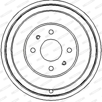 FDR329022 FERODO Тормозной барабан