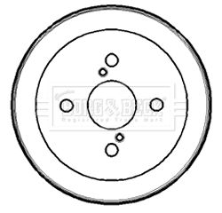 BBR7182 BORG & BECK Тормозной барабан