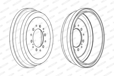 FDR329091 FERODO Тормозной барабан