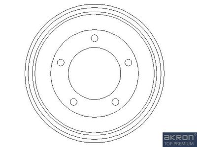 1120091 AKRON-MALÒ Тормозной барабан