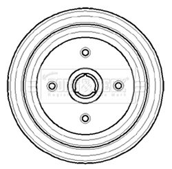 BBR7064 BORG & BECK Тормозной барабан