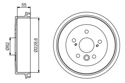 0986477168 BOSCH Тормозной барабан