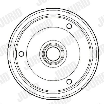 329098J JURID Тормозной барабан