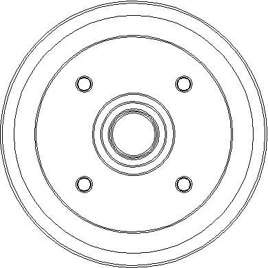 NDR296 NATIONAL Тормозной барабан