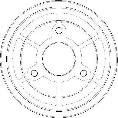 NDR031 NATIONAL Тормозной барабан