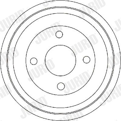 329198J JURID Тормозной барабан