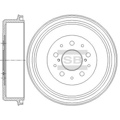 SD4634 Hi-Q Тормозной барабан