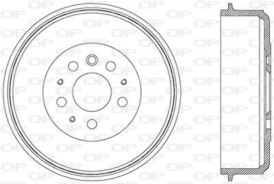 BAD901310 OPEN PARTS Тормозной барабан