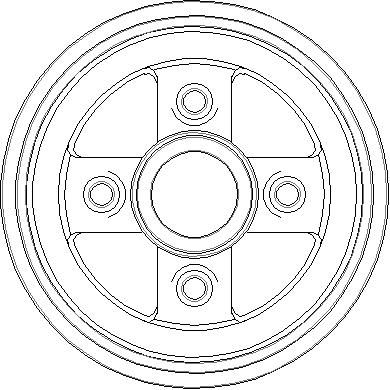 NDR330 NATIONAL Тормозной барабан