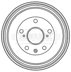 BBR7220 BORG & BECK Тормозной барабан