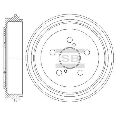 SD4627 Hi-Q Тормозной барабан
