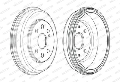 FDR329823 FERODO Тормозной барабан