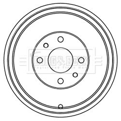 BBR7218 BORG & BECK Тормозной барабан