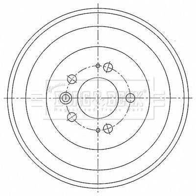 BBR7275 BORG & BECK Тормозной барабан