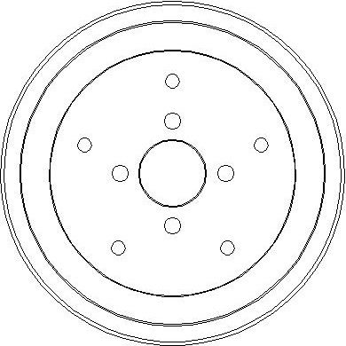 NDR286 NATIONAL Тормозной барабан